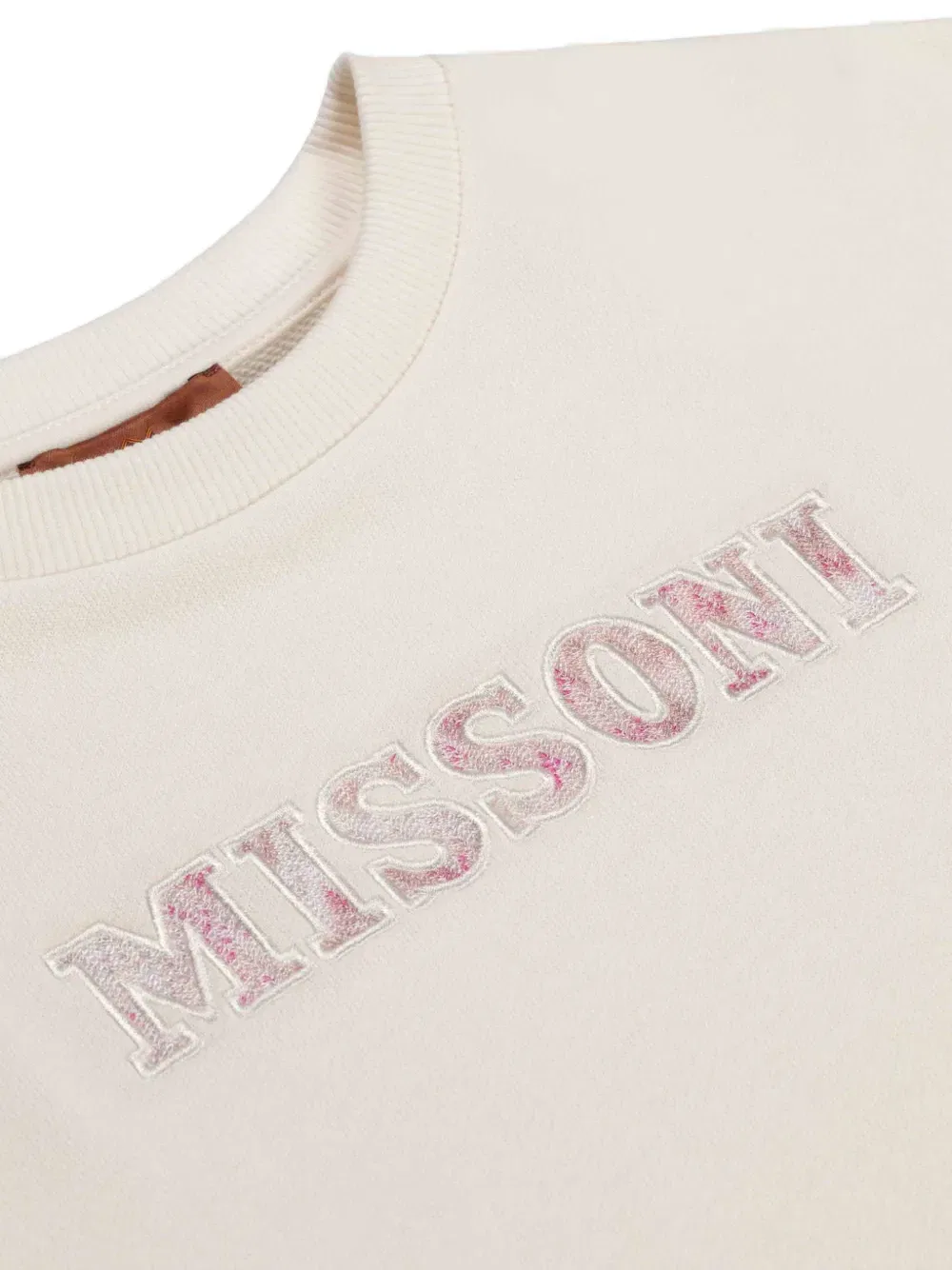 Мини-платье с вышитыми рукавами Missoni Kids, нейтральный — фото 2