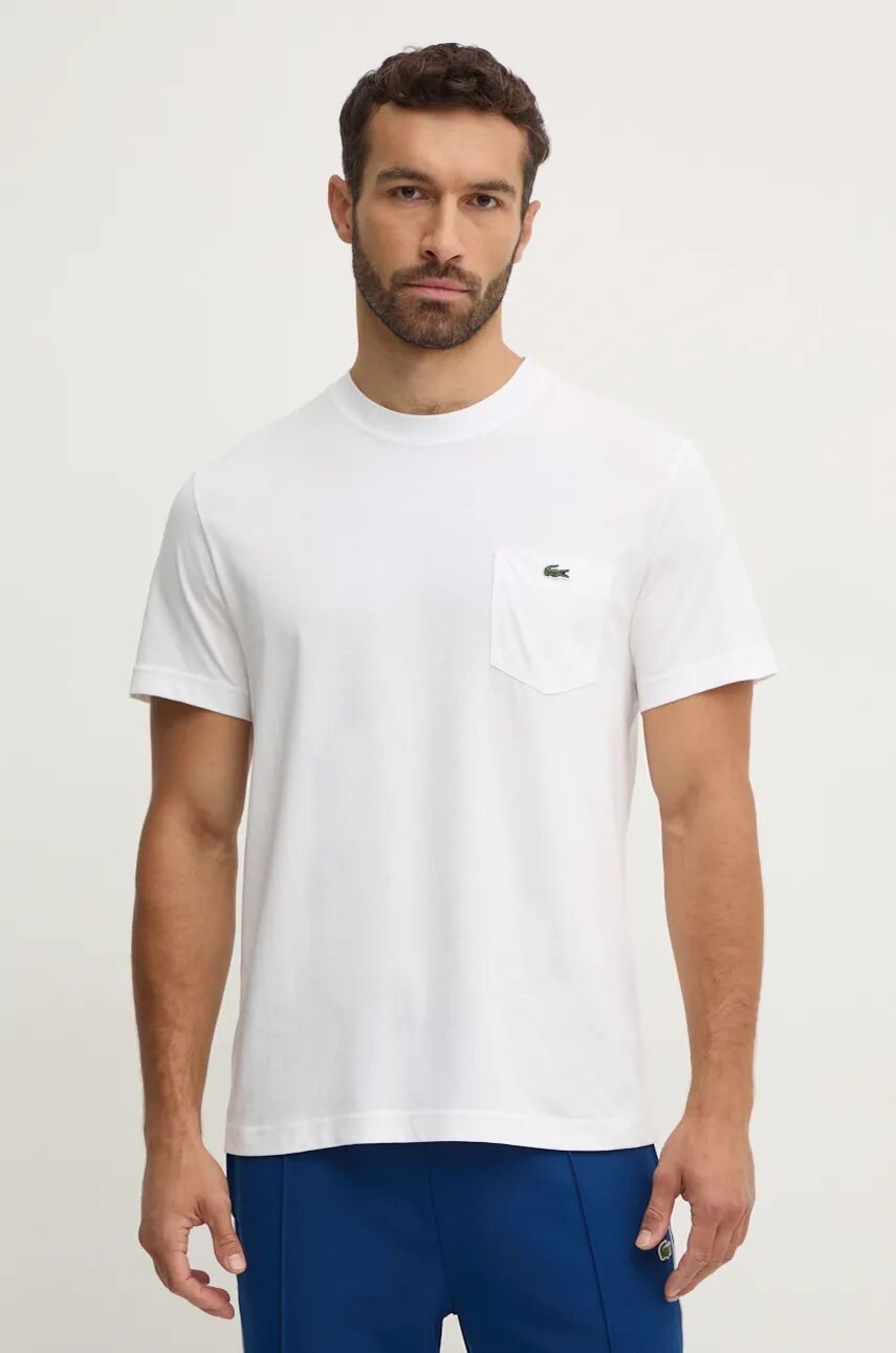 

Хлопковая футболка Lacoste, белый