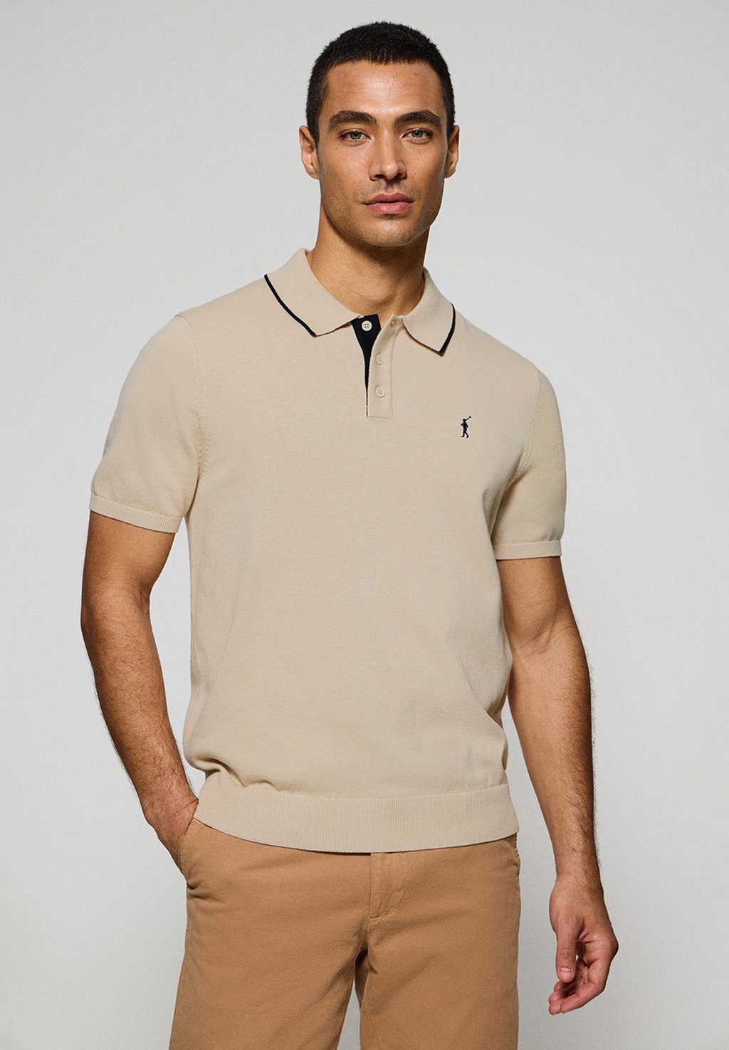 

Рубашка поло SHORT SLEEVE Polo Club, бежевый