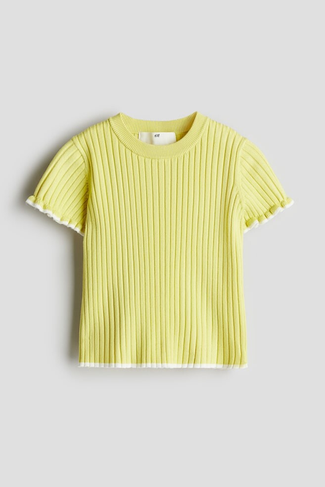 

Рубашка рельефной вязки H&M, желтый