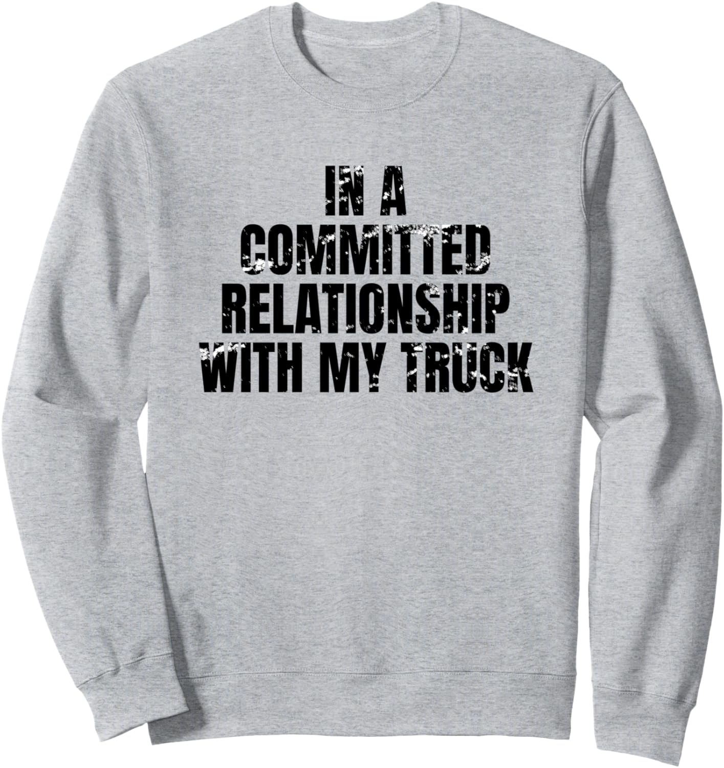 

У меня серьезные отношения с водителем грузовика. Забавная толстовка с приколом Four1Nine Truckers Official, серый