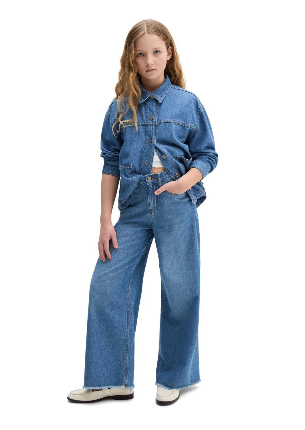 Джинсы с широкими штанинами Marc O'Polo, Blue Denim — фото 4