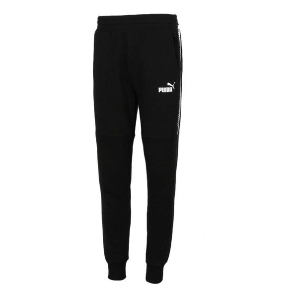 

Брюки running sports knitted pants men's black Puma, черный