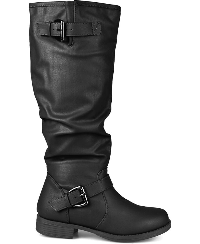 Женские очень широкие ботинки Stormy до икры Journee Collection, черный — фото 2