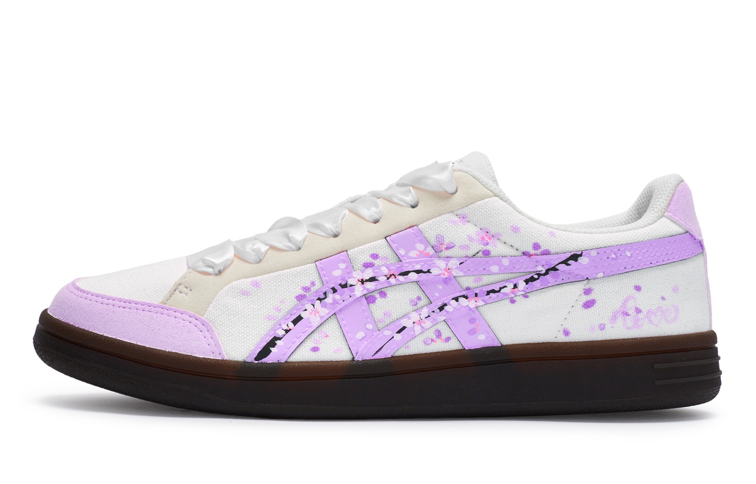 Onitsuka Tiger Advanti Кроссовки для скейтбординга Унисекс Лоу-топ Фиолетово-белые, цвет White Purple — фото 2