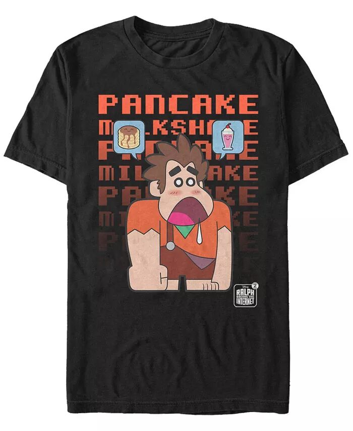 

Футболка Pixar Men's Wreck It Ralph Pancake and Milkshakes с коротким рукавом Fifth Sun, черный