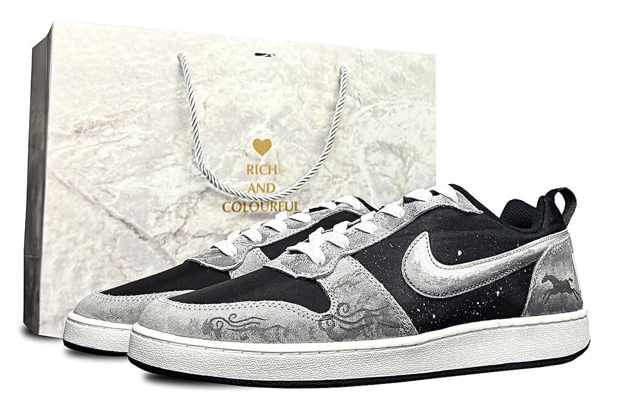 

Nike Court Borough Low top Skateboard Shoes Unisex серый