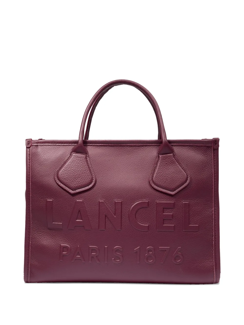 

Средняя сумка-тоут с тисненым логотипом Lancel, красный