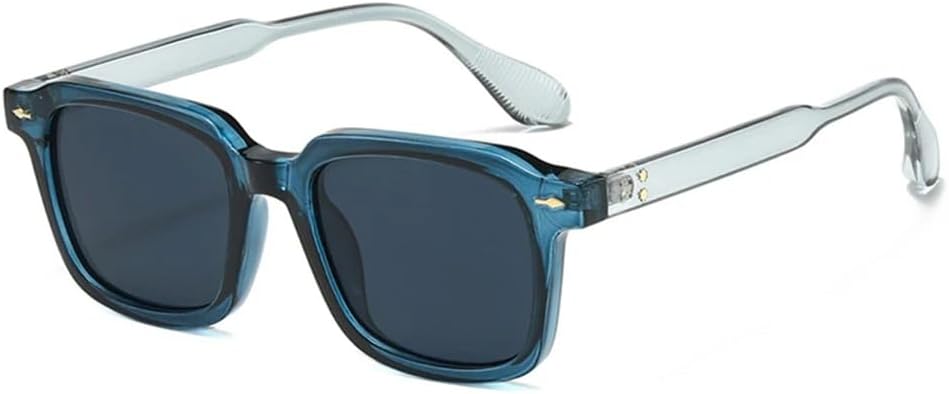 

Солнцезащитные очки в стиле панк с градиентным покрытием и защитой от УФ-излучения UV400 для женщин и мужчин, с заклепками, для активного отдыха, спорта и путешествий UYPTK, Dark Blue Dark Blue