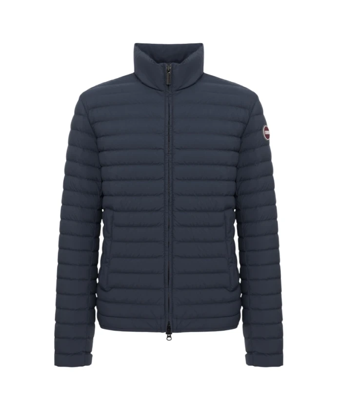 

Синяя пуховая куртка, очень приталенный крой. Colmar, синий