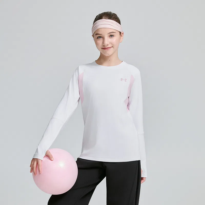 Футболка детская Under Armour Fresh Pink — фото 4