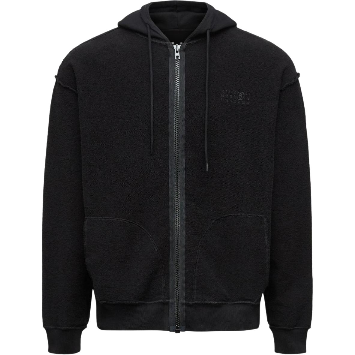 

MM6 Maison Margiela Хлопковая куртка с капюшоном, Black