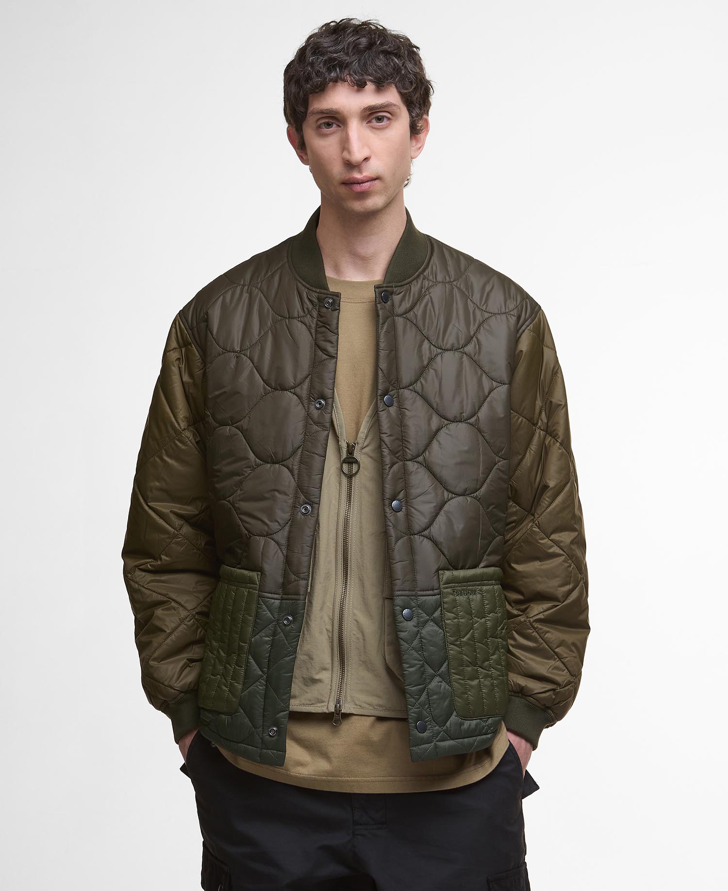 

Стеганая куртка Barbour Cording, Army Green