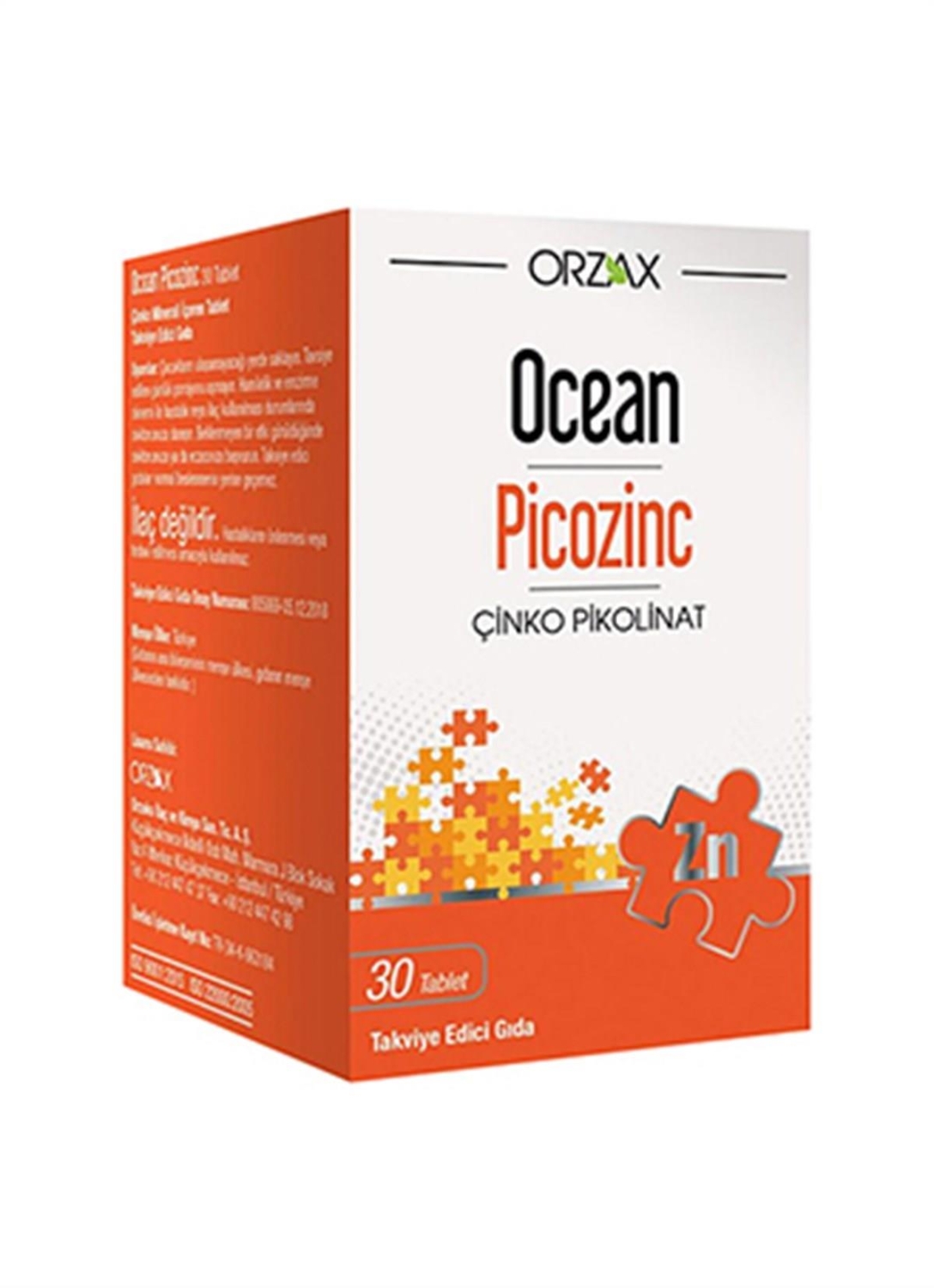 

Ocean Picozinc 30 таблеток ORZAX