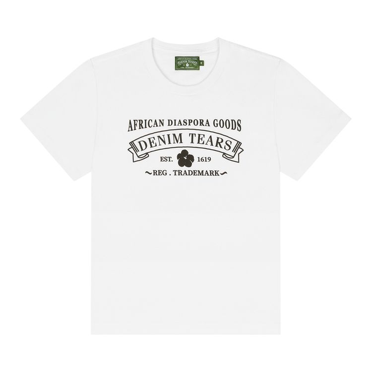 

Футболка Denim Tears ADG Tee 'White', белый