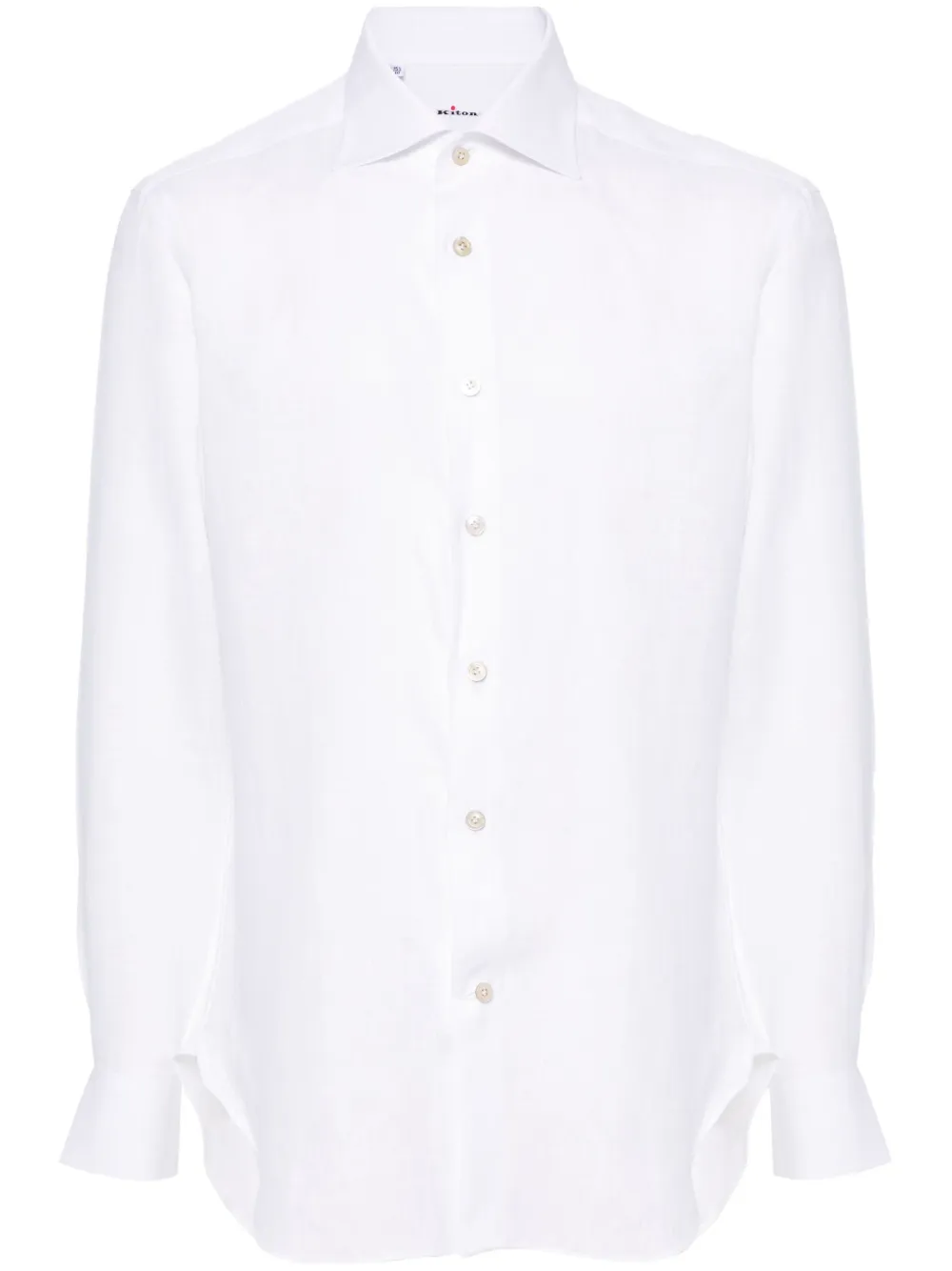 

Льняная рубашка Kiton, белый