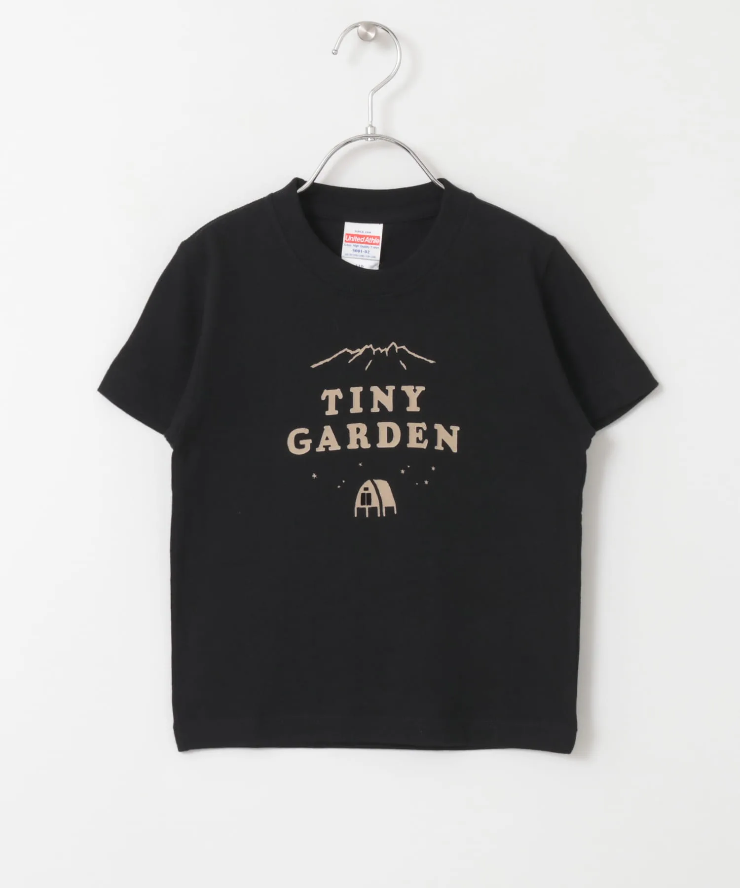 Детская футболка с принтом TINY GARDEN EKAL бежевая