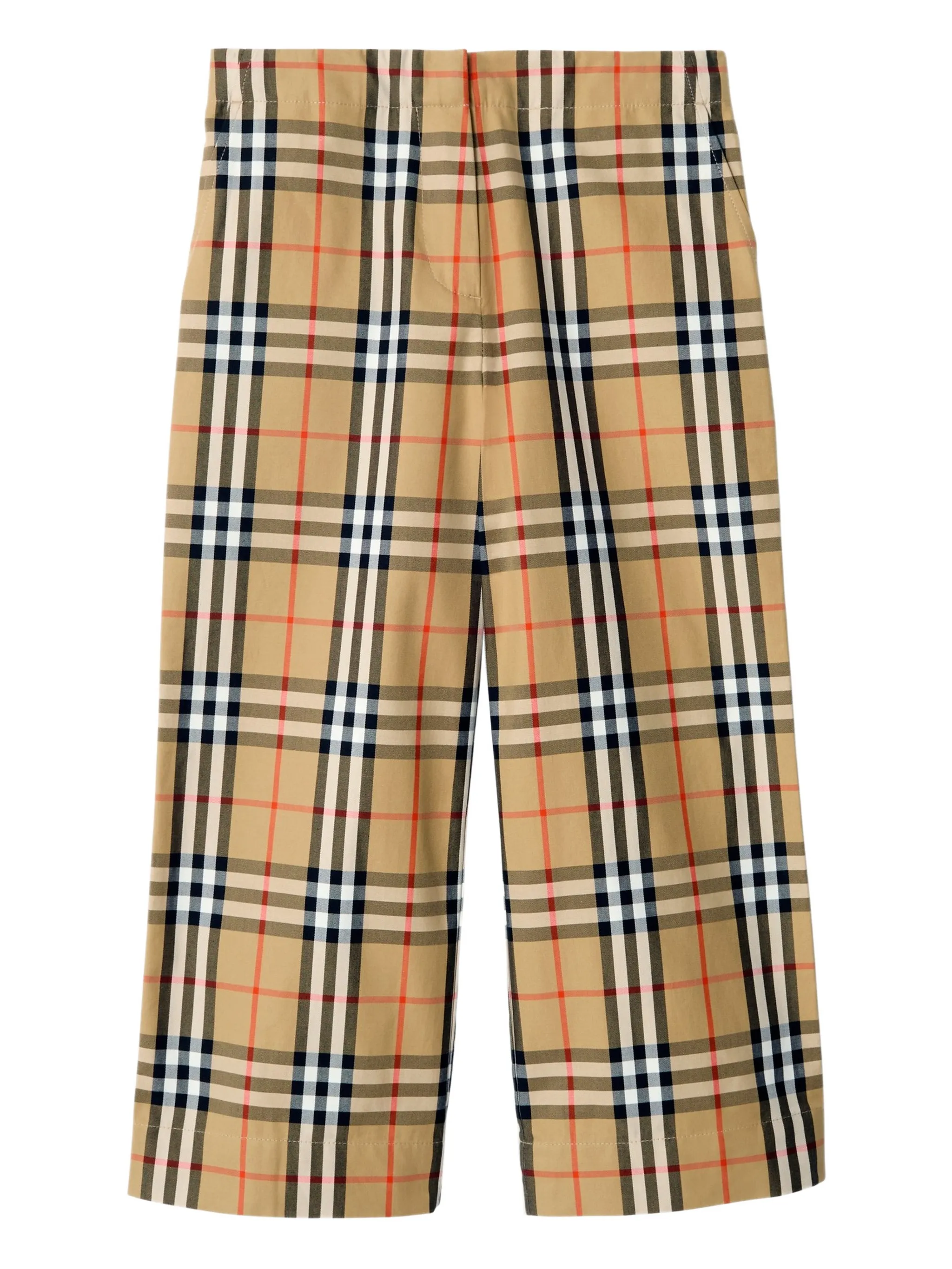 Клетчатые брюки Burberry Kids, нейтральный — фото 2