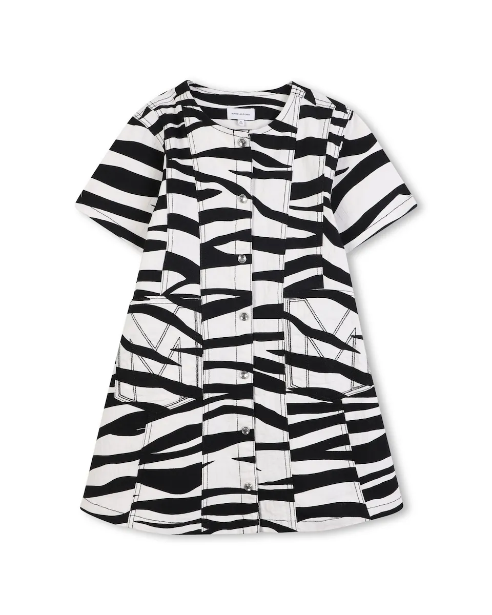 

Детское платье черного цвета из хлопка Marc Jacobs