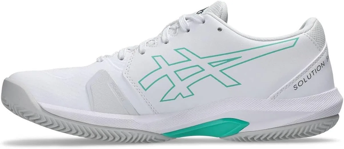 Мужские кроссовки ASICS Solution Swift FF 2 Clay, белые с цифровым рисунком «Сакура» — фото 4
