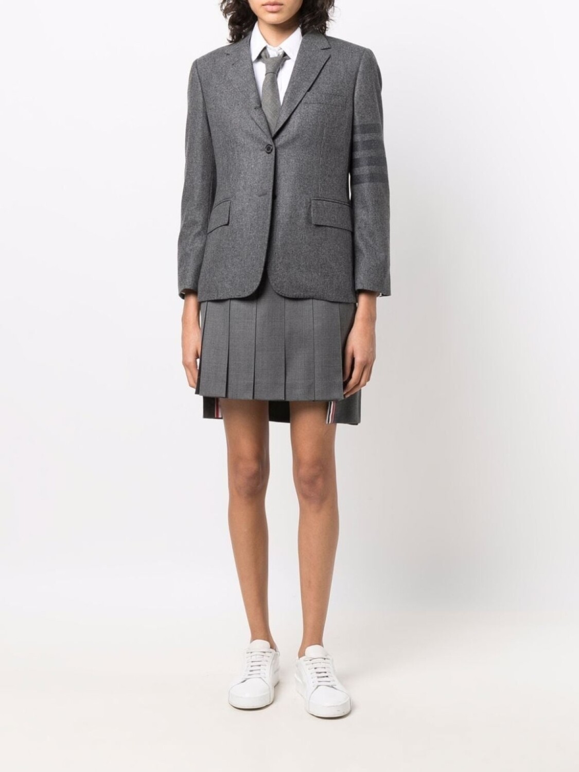 

Thom Browne укороченный блейзер с полосками 4-Bar