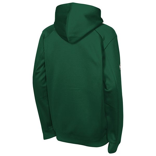 Молодежная зеленая толстовка Minnesota Wild Authentic Pro Rink Raglan Fanatics — фото 4