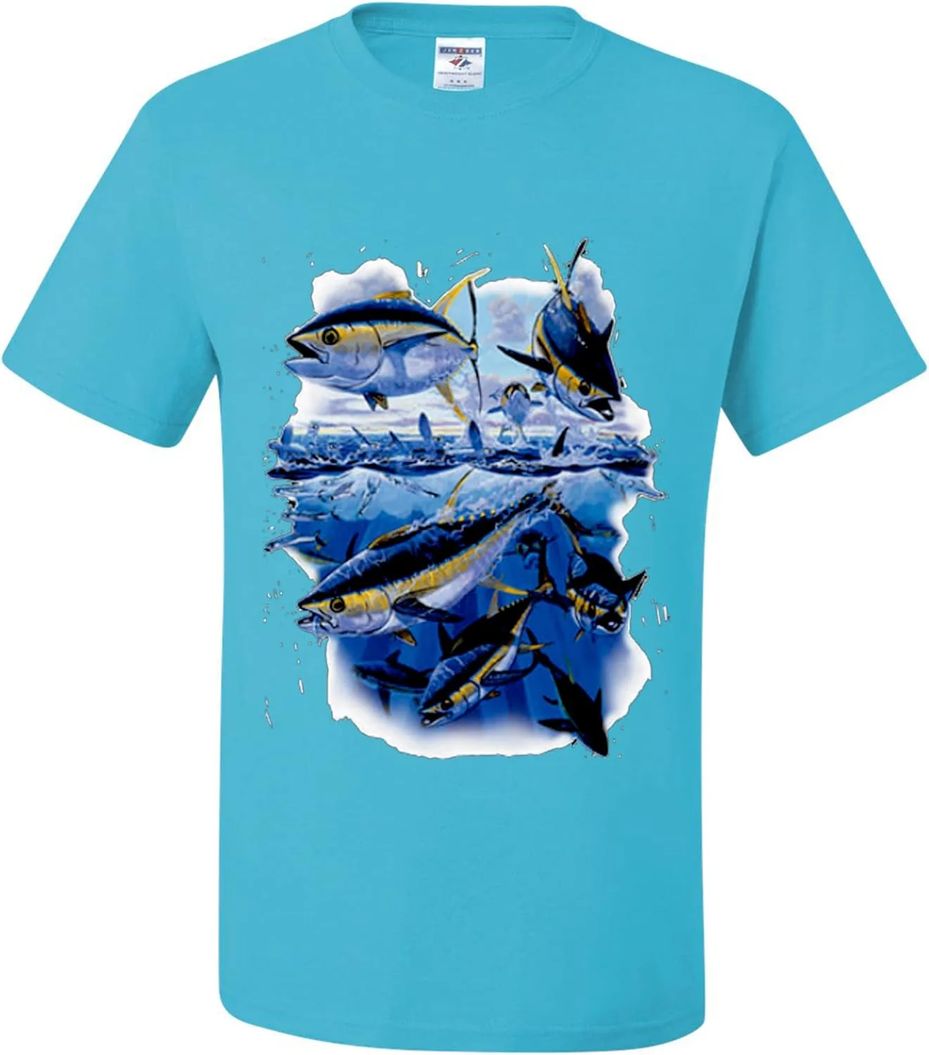 

Футболка для мужчин с принтом для любителей рыбалки wild custom apparel