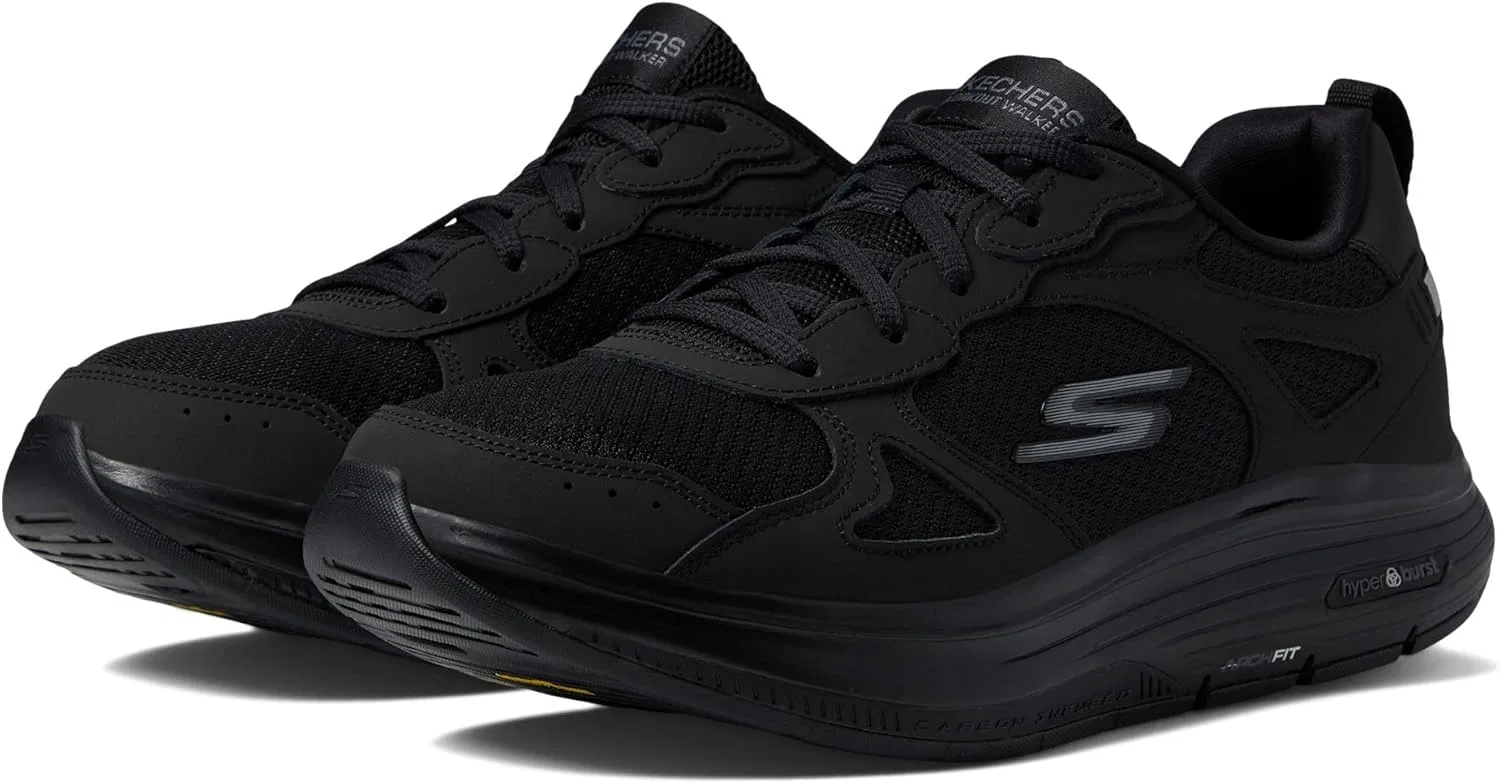 Мужские слипоны Skechers Go Walk Flex Hands Up, Black — фото 2