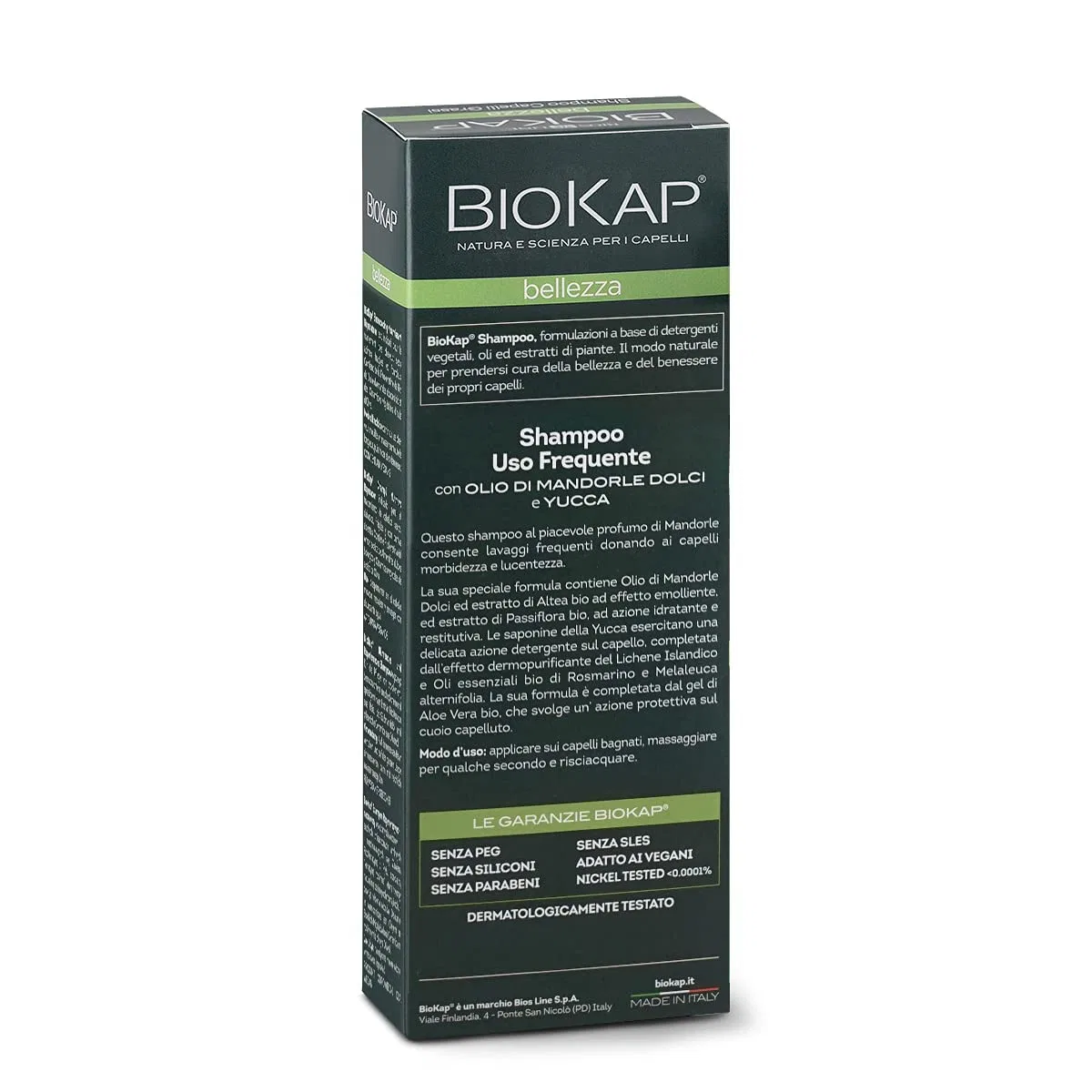 Мягкий шампунь Bellezza для ежедневного мытья волос от BIOKAP — фото 3