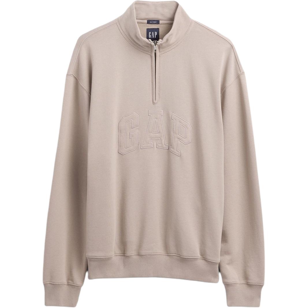 

Толстовка унисекс с воротником-стойкой, средней жесткости, другие GAP, светлый бежевый
