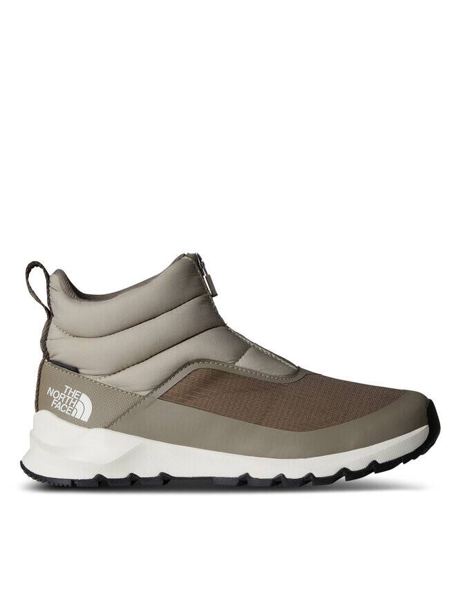 Женские зимние ботинки The North Face W Thermoball стеганые на молнии, серый