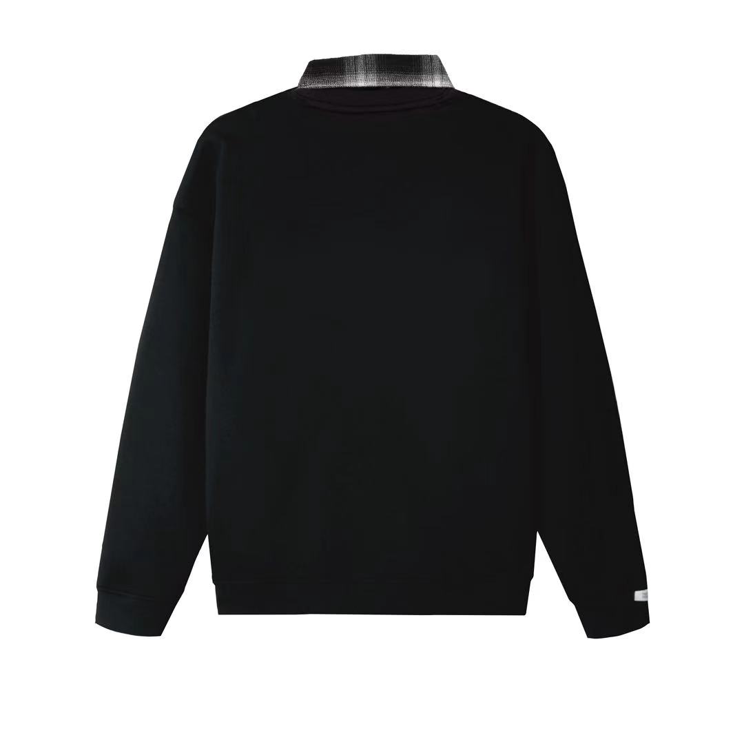 Adidas Толстовка Unisex Black с воротником-поло, утолщенная, Regular — фото 3