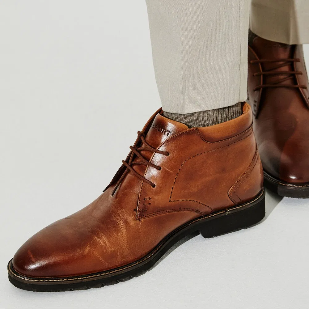 Мужские ботинки Dressports Flynn Boot средне-натуральные от Rockport — фото 4