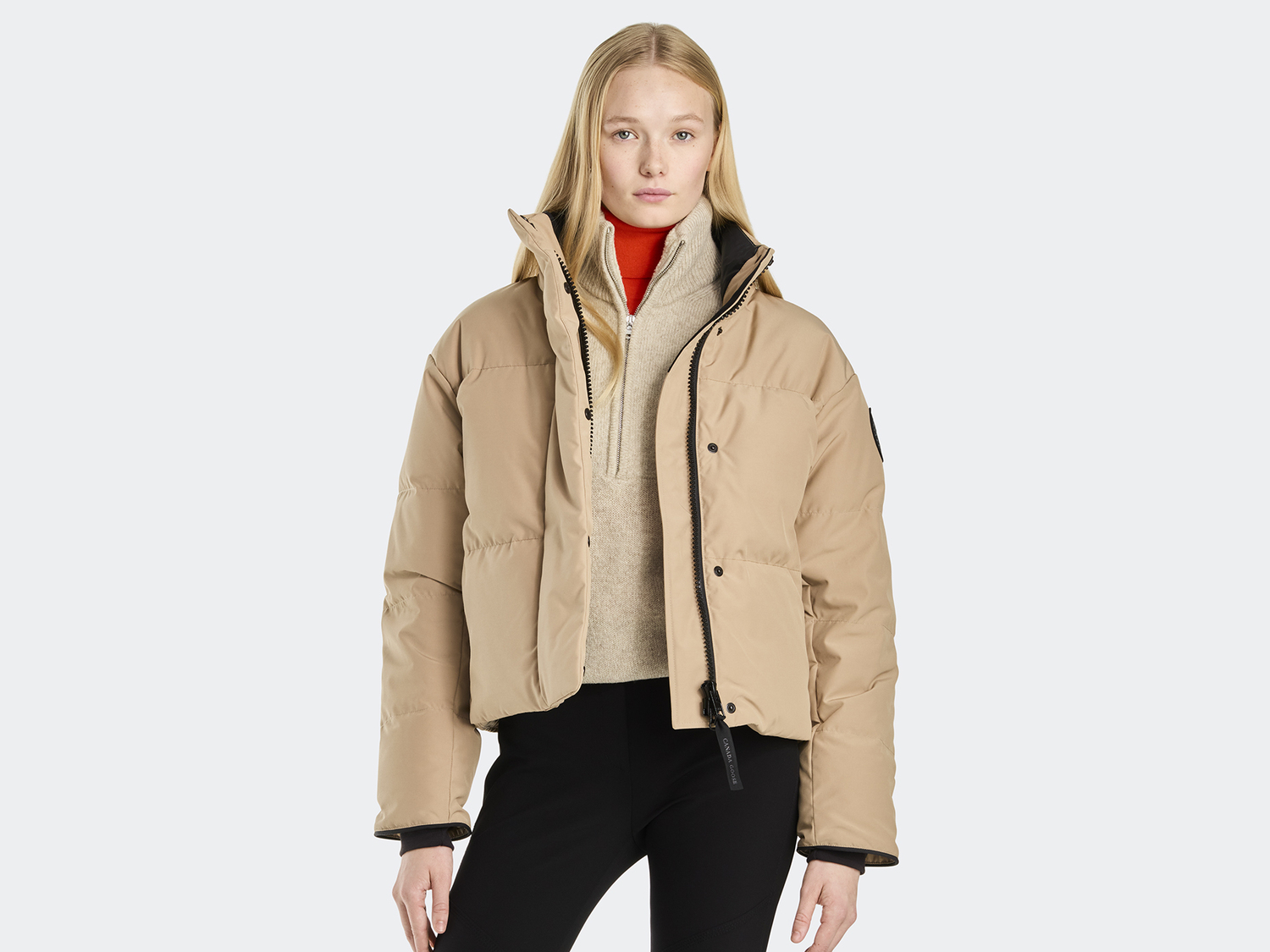 

Куртка Canada Goose Grandview Cropped Black Label, Desert Sand