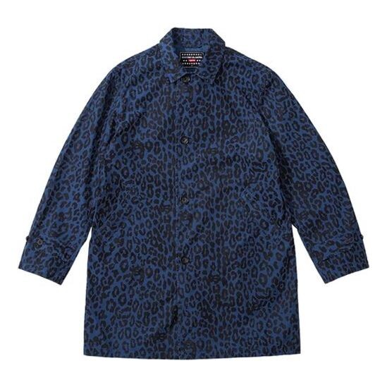 

Куртка x hysteric glamour leopard trench 'navy black red' Supreme, синий