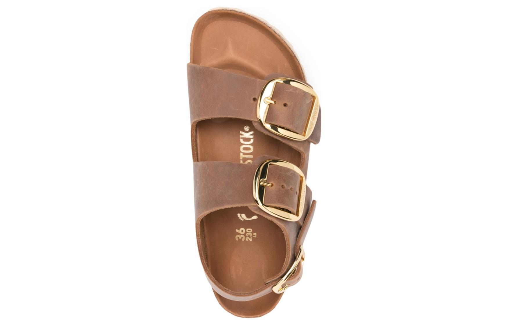 Миланские сандалии-лодочки с ремешком на щиколотке Birkenstock, Умбра — фото 3