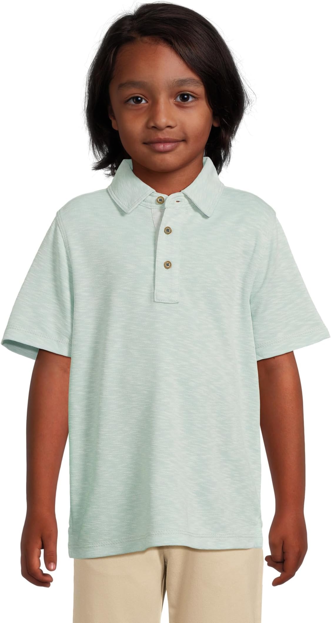 

Поло Johnston & Murphy Kids Boys Vintage Slub Polo, цвет Mint