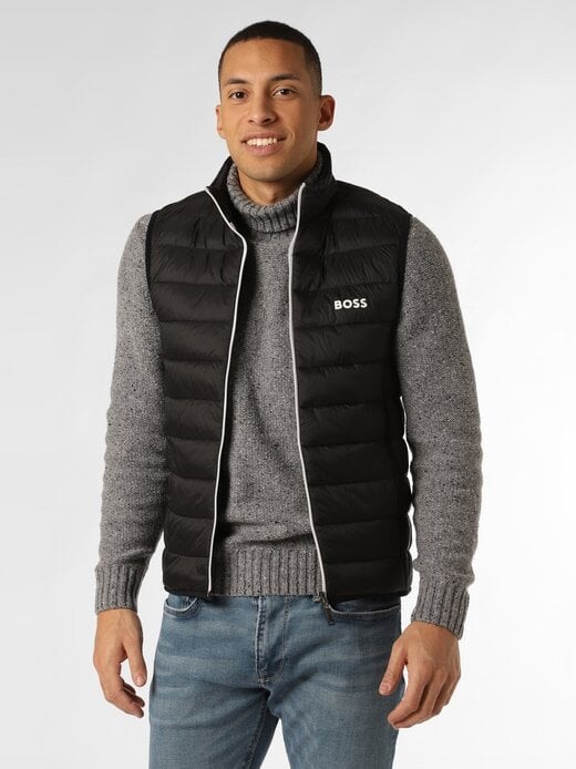 

Стеганый жилет в_тор Boss Green, черный