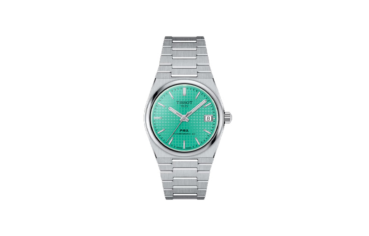 

TISSOT Часы Automatic Mechanical Movement Unisex Watch 35mm Green Dial Stainless Steel Case Stainless Steel Strap, Green Dial
