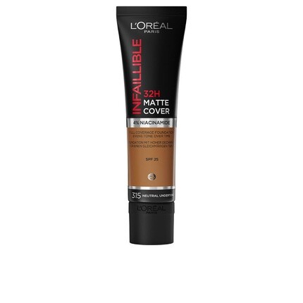 

L'Oreal Paris Infallible 32H Matte Foundation Cover #315 Нейтральный подтон 30 мл L'Oréal Paris