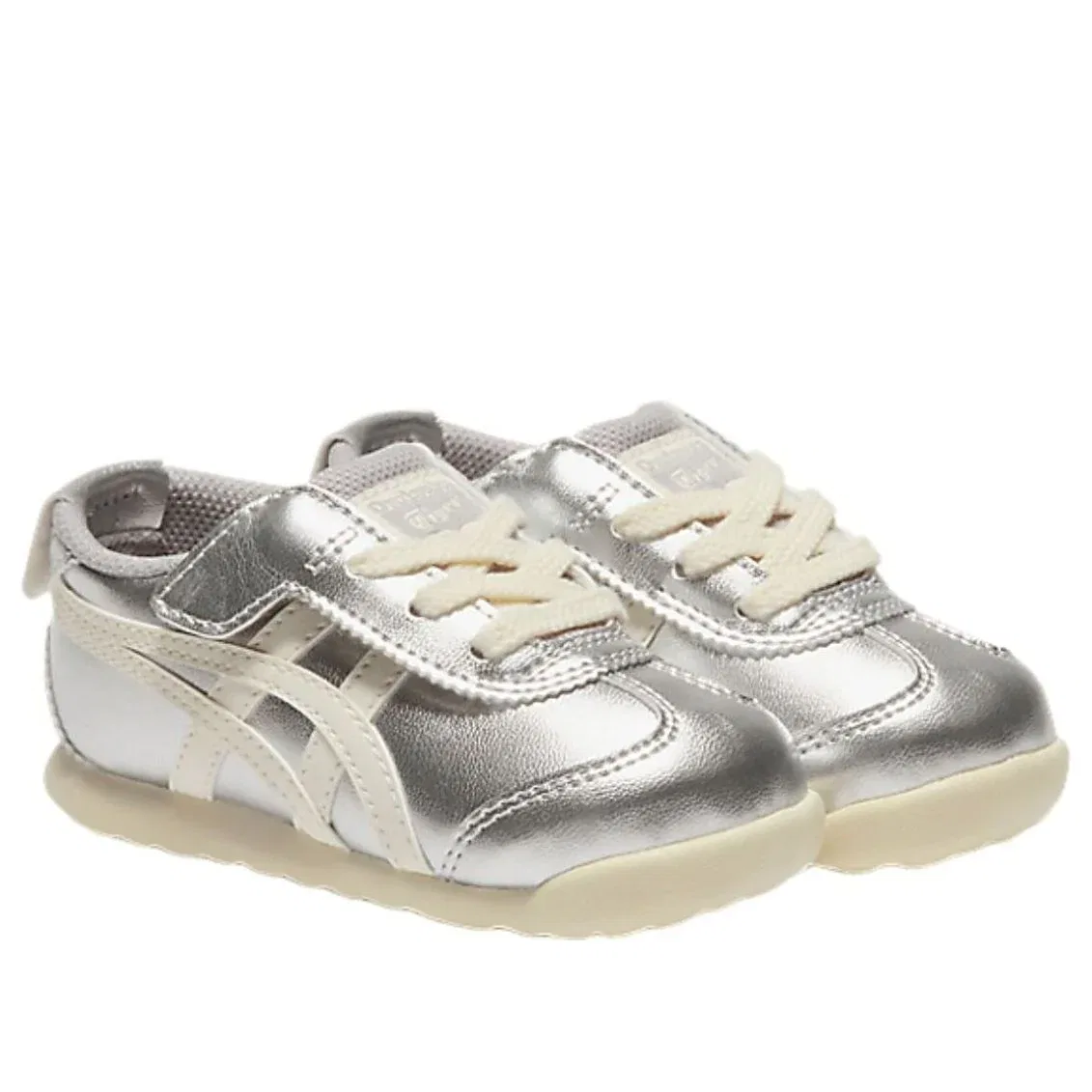 Кроссовки Onitsuka Tiger Mexico 66 'Silver Off White' 1184A074-020, серебро — фото 2