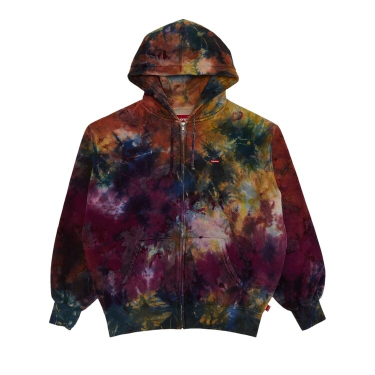 

Толстовка Supreme Overdyed Small Box Zip Up Hooded Sweatshirt, разноцветный