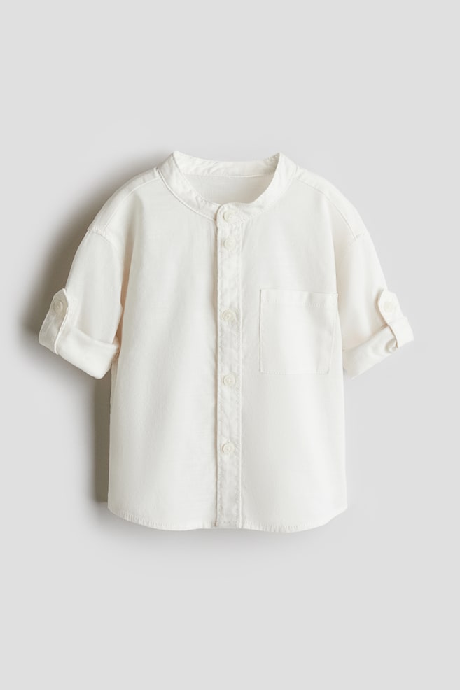 

Хлопковая рубашка для дедушки H&M, белый
