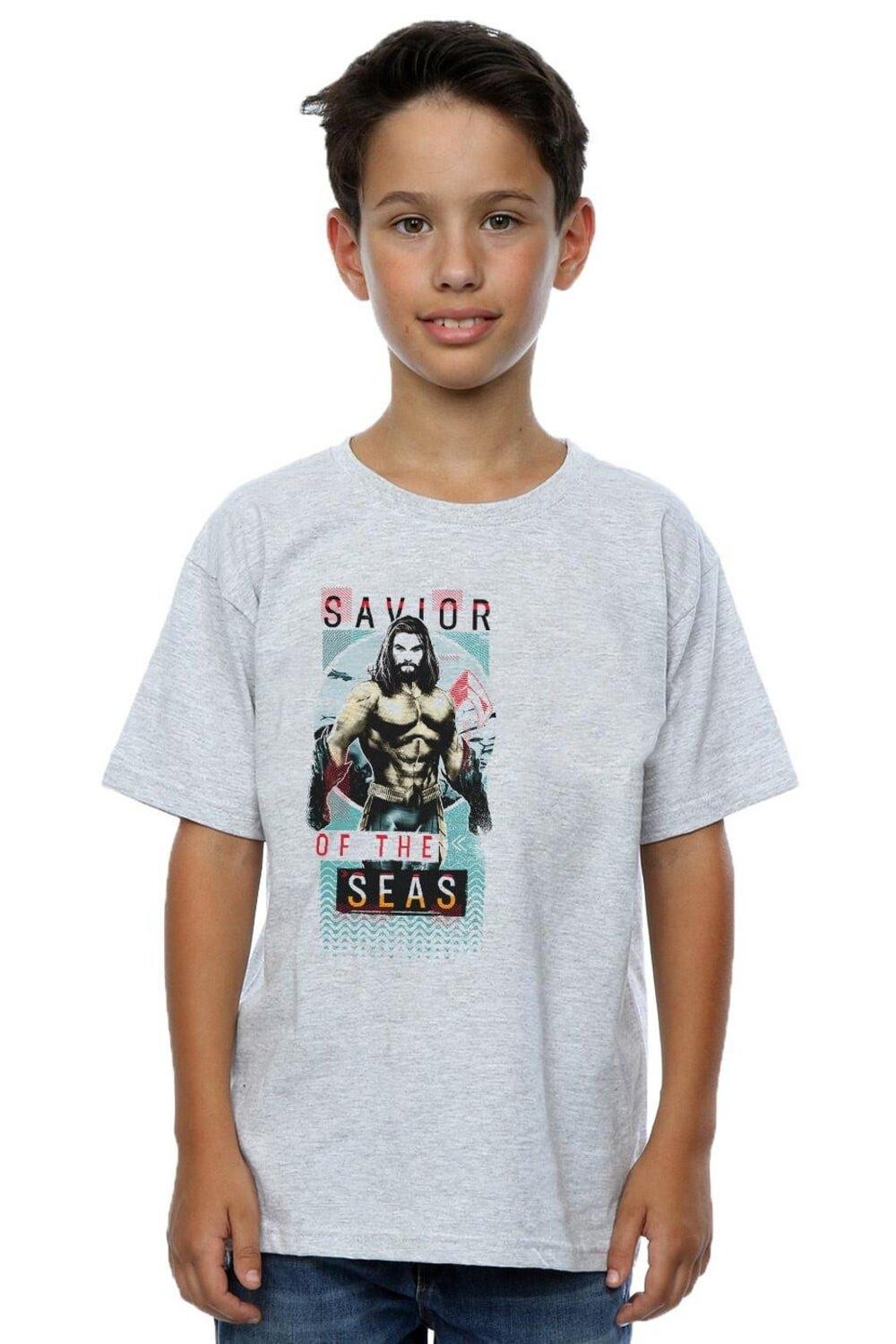 

Футболка «Аквамен: Спаситель морей» DC Comics, серый