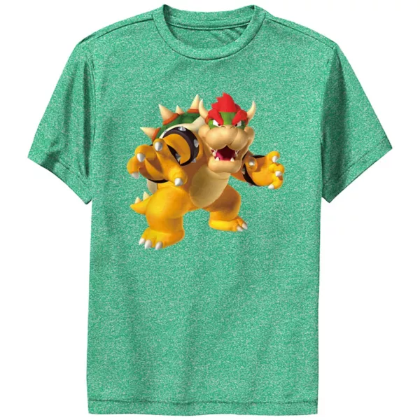 

Футболка с принтом Bowser из Super Mario для мальчиков 8-20 лет Licensed Character, цвет kelly heather