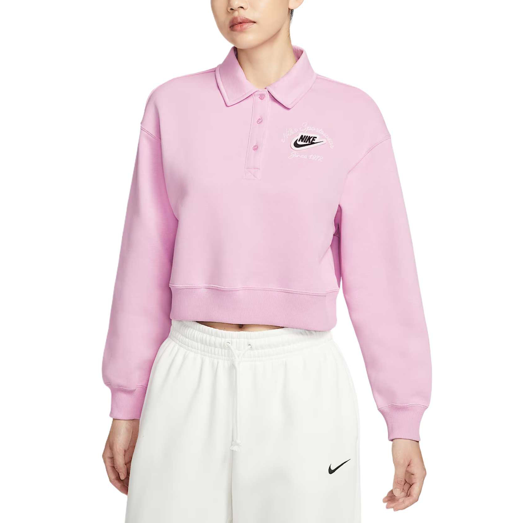 

Спортивный свитшот Phoenix Fleece женский Nike, розовый