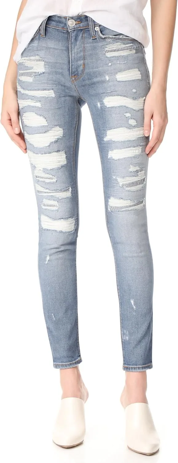 

Джинсы Hudson Jeans Nico Printed Skinny в принте Bomb