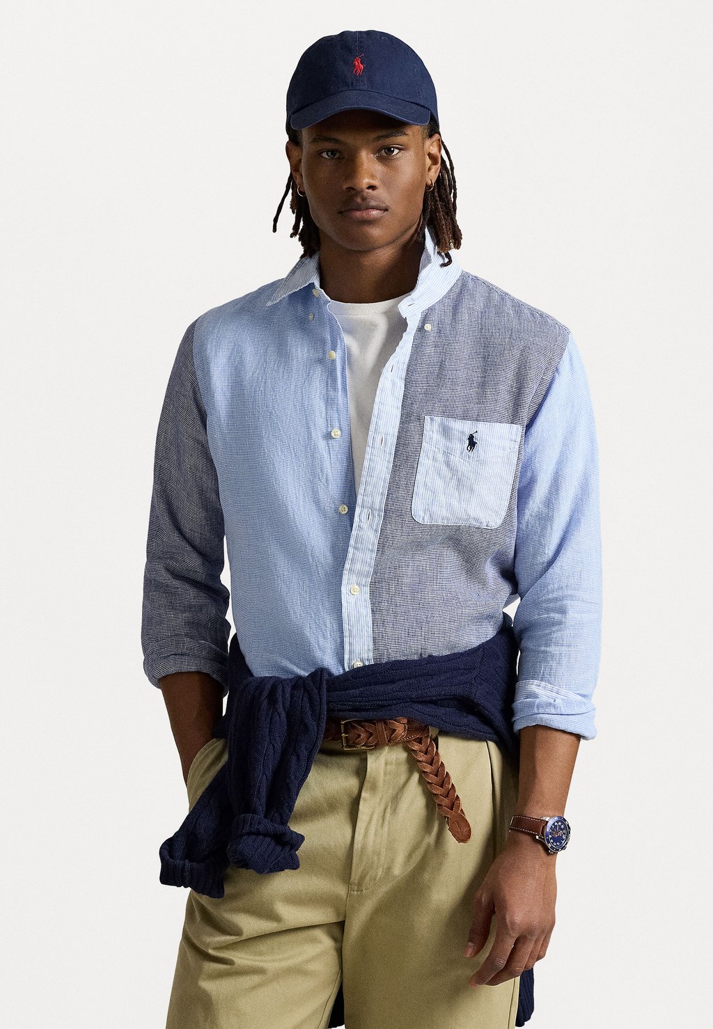 

Рубашка Classic Fit Linen Fun Polo Ralph Lauren, черный