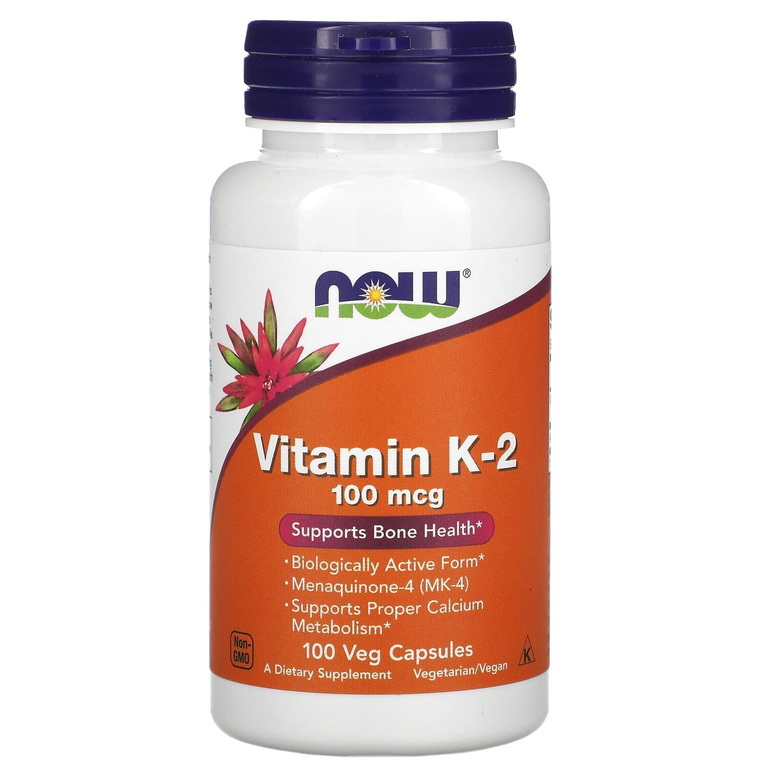 

Now Foods Витамин K2 100 мкг 100 вегетарианских капсул