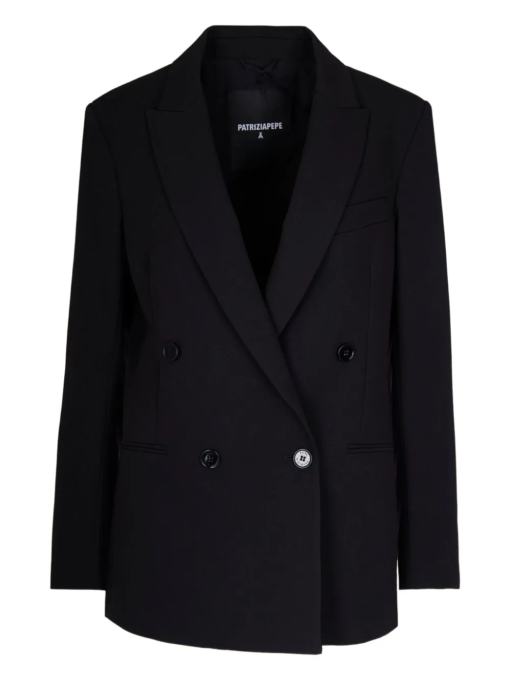 

Двубортный пиджак Patrizia Pepe, черный